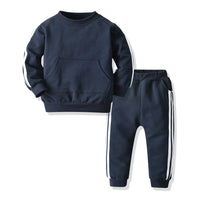 Load image into Gallery viewer, 2 Pieces Set Baby Kid Boys Striped Tops And Pants Wholesale 23041126
