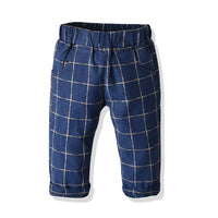 Load image into Gallery viewer, 3 Pieces Set Baby Kid Boys Birthday Party Solid Color Bow Shirts And Striped Checked Vests Waistcoats And Pants Wholesale 23041127
