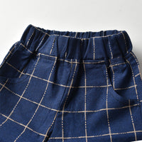 Load image into Gallery viewer, 3 Pieces Set Baby Kid Boys Birthday Party Solid Color Bow Shirts And Striped Checked Vests Waistcoats And Pants Wholesale 23041127
