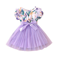 Load image into Gallery viewer, Baby Kid Girls Color-blocking Flower Print Dresses Wholesale 230411277
