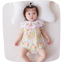 Load image into Gallery viewer, Baby Girls Flower Embroidered Print Rompers Wholesale 230411279
