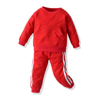 Load image into Gallery viewer, 2 Pieces Set Baby Kid Boys Sports Striped Tops And Pants Wholesale 23041128
