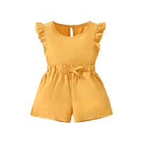 Load image into Gallery viewer, 2 Pieces Set Kid Girls Solid Color Tank Tops And Shorts Wholesale 230411287
