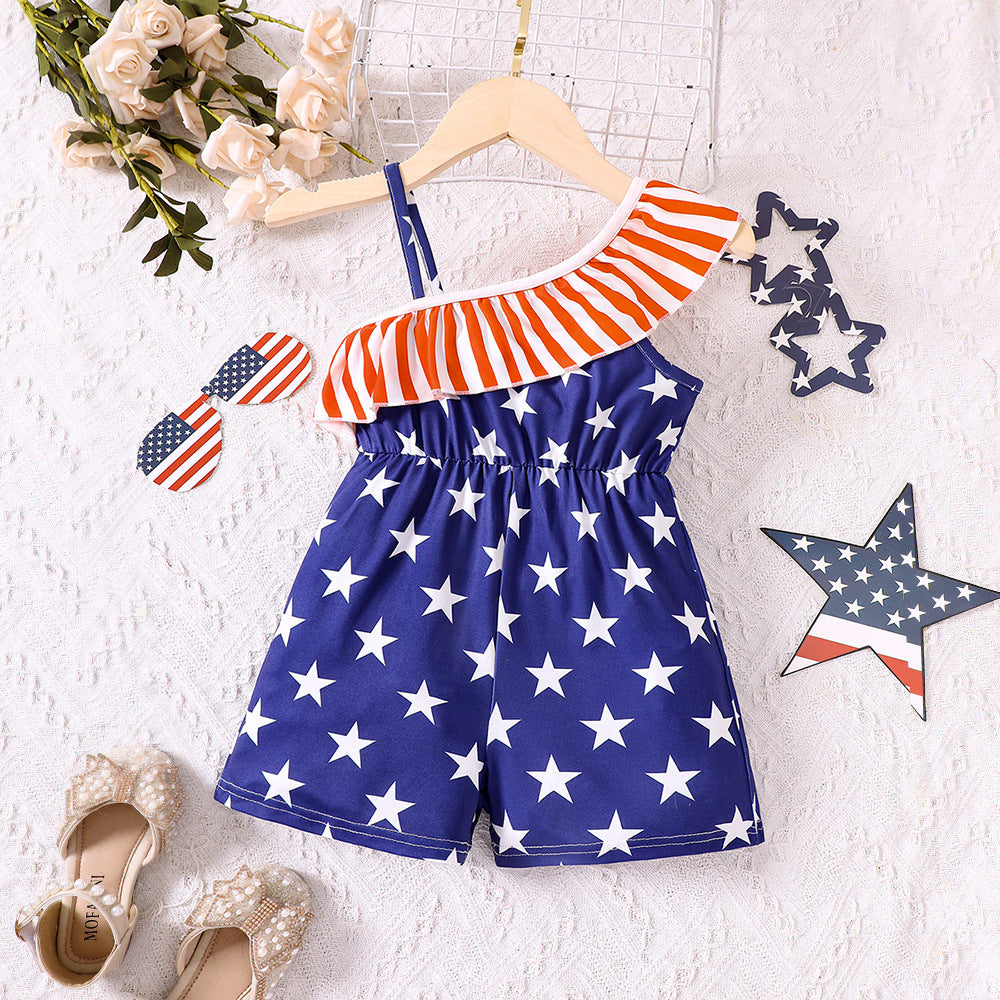 Baby Kid Girls Star Rompers Wholesale 230411294