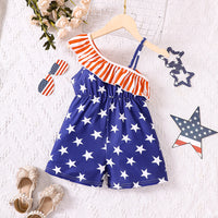Load image into Gallery viewer, Baby Kid Girls Star Rompers Wholesale 230411294
