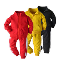 Load image into Gallery viewer, 2 Pieces Set Baby Kid Boys Striped Jackets Outwears And Pants Wholesale 23041131
