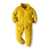 Load image into Gallery viewer, 2 Pieces Set Baby Kid Boys Striped Jackets Outwears And Pants Wholesale 23041131
