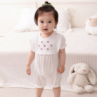 Load image into Gallery viewer, Baby Girls Fruit Print Rompers Wholesale 230411312
