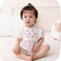 Load image into Gallery viewer, Baby Girls Fruit Print Rompers Wholesale 230411312
