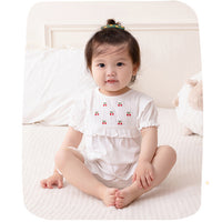 Load image into Gallery viewer, Baby Girls Fruit Print Rompers Wholesale 230411312
