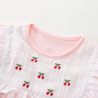 Load image into Gallery viewer, Baby Girls Fruit Print Rompers Wholesale 230411312
