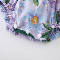 Load image into Gallery viewer, Baby Girls Flower Print Rompers Wholesale 230411313
