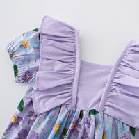 Load image into Gallery viewer, Baby Girls Flower Print Rompers Wholesale 230411313
