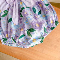 Load image into Gallery viewer, Baby Girls Flower Print Rompers Wholesale 230411313

