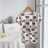 Load image into Gallery viewer, 2 Pieces Set Baby Kid Girls Flower Print T-Shirts And Pants Wholesale 230411318
