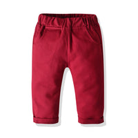 Load image into Gallery viewer, 3 Pieces Set Baby Kid Boys Birthday Bow Print Shirts And Solid Color Vests Waistcoats And Pants Wholesale 23041132
