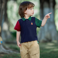Load image into Gallery viewer, Baby Kid Boys Color-blocking Polo Shirts Wholesale 230411347
