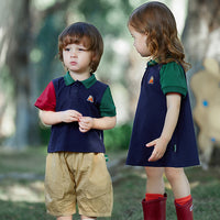 Load image into Gallery viewer, Baby Kid Boys Color-blocking Polo Shirts Wholesale 230411347
