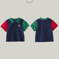 Load image into Gallery viewer, Baby Kid Boys Color-blocking Polo Shirts Wholesale 230411347
