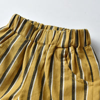 Load image into Gallery viewer, 3 Pieces Set Baby Kid Boys Birthday Party Solid Color Bow Shirts And Striped Vests Waistcoats And Pants Wholesale 23041137
