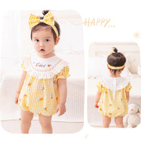 Load image into Gallery viewer, Baby Girls Flower Print Rompers Wholesale 230411372
