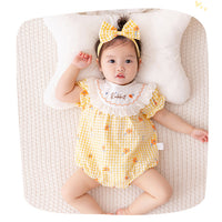 Load image into Gallery viewer, Baby Girls Flower Print Rompers Wholesale 230411372
