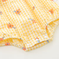 Load image into Gallery viewer, Baby Girls Flower Print Rompers Wholesale 230411372
