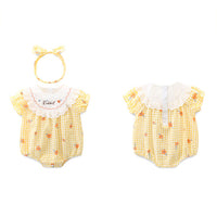 Load image into Gallery viewer, Baby Girls Flower Print Rompers Wholesale 230411372

