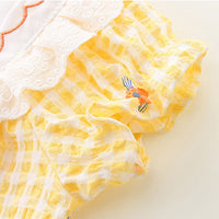 Load image into Gallery viewer, Baby Girls Flower Print Rompers Wholesale 230411372
