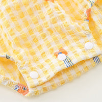 Load image into Gallery viewer, Baby Girls Flower Print Rompers Wholesale 230411372
