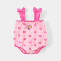Load image into Gallery viewer, Baby Girls Flower Print Rompers Wholesale 230411390
