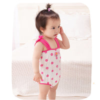Load image into Gallery viewer, Baby Girls Flower Print Rompers Wholesale 230411390
