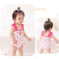 Load image into Gallery viewer, Baby Girls Flower Print Rompers Wholesale 230411390
