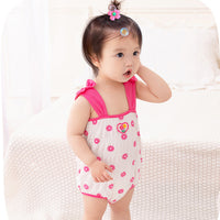 Load image into Gallery viewer, Baby Girls Flower Print Rompers Wholesale 230411390
