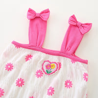 Load image into Gallery viewer, Baby Girls Flower Print Rompers Wholesale 230411390
