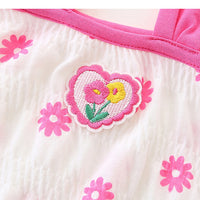 Load image into Gallery viewer, Baby Girls Flower Print Rompers Wholesale 230411390
