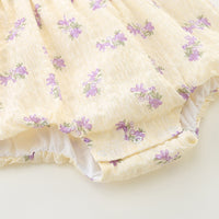 Load image into Gallery viewer, Baby Girls Flower Print Rompers Wholesale 230411391
