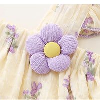 Load image into Gallery viewer, Baby Girls Flower Print Rompers Wholesale 230411391
