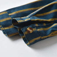 Load image into Gallery viewer, 2 Pieces Set Baby Kid Boys Striped Bow Shirts And Solid Color Jumpsuits Wholesale 23041140
