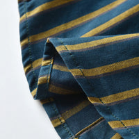 Load image into Gallery viewer, 2 Pieces Set Baby Kid Boys Striped Bow Shirts And Solid Color Jumpsuits Wholesale 23041140
