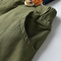 Load image into Gallery viewer, 2 Pieces Set Baby Kid Boys Striped Bow Shirts And Solid Color Jumpsuits Wholesale 23041140
