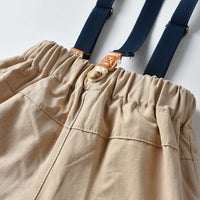 Load image into Gallery viewer, 2 Pieces Set Baby Kid Boys Striped Bow Shirts And Solid Color Jumpsuits Wholesale 23041140
