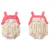 Load image into Gallery viewer, Baby Girls Flower Print Rompers Wholesale 230411400
