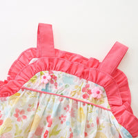 Load image into Gallery viewer, Baby Girls Flower Print Rompers Wholesale 230411400
