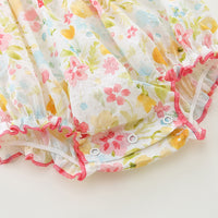 Load image into Gallery viewer, Baby Girls Flower Print Rompers Wholesale 230411400
