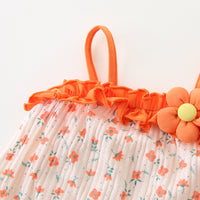 Load image into Gallery viewer, Baby Girls Flower Print Rompers Wholesale 230411406
