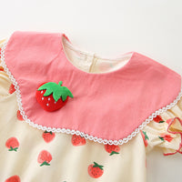 Load image into Gallery viewer, Baby Girls Fruit Print Rompers Wholesale 230411410

