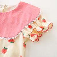 Load image into Gallery viewer, Baby Girls Fruit Print Rompers Wholesale 230411410

