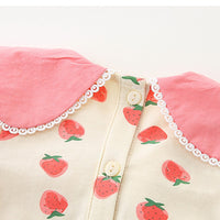 Load image into Gallery viewer, Baby Girls Fruit Print Rompers Wholesale 230411410
