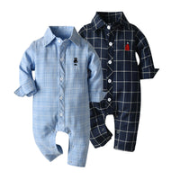 Load image into Gallery viewer, Baby Kid Boys Checked Jumpsuits Wholesale 23041143
